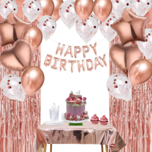 Rose Gold Birthday Party Decorations